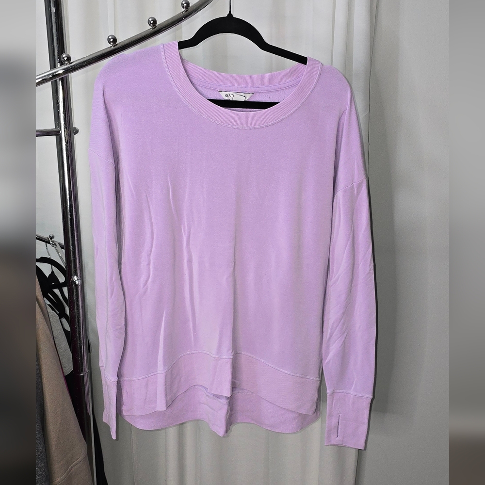 Athleta Lavender Sweatshirt Long Sleeve